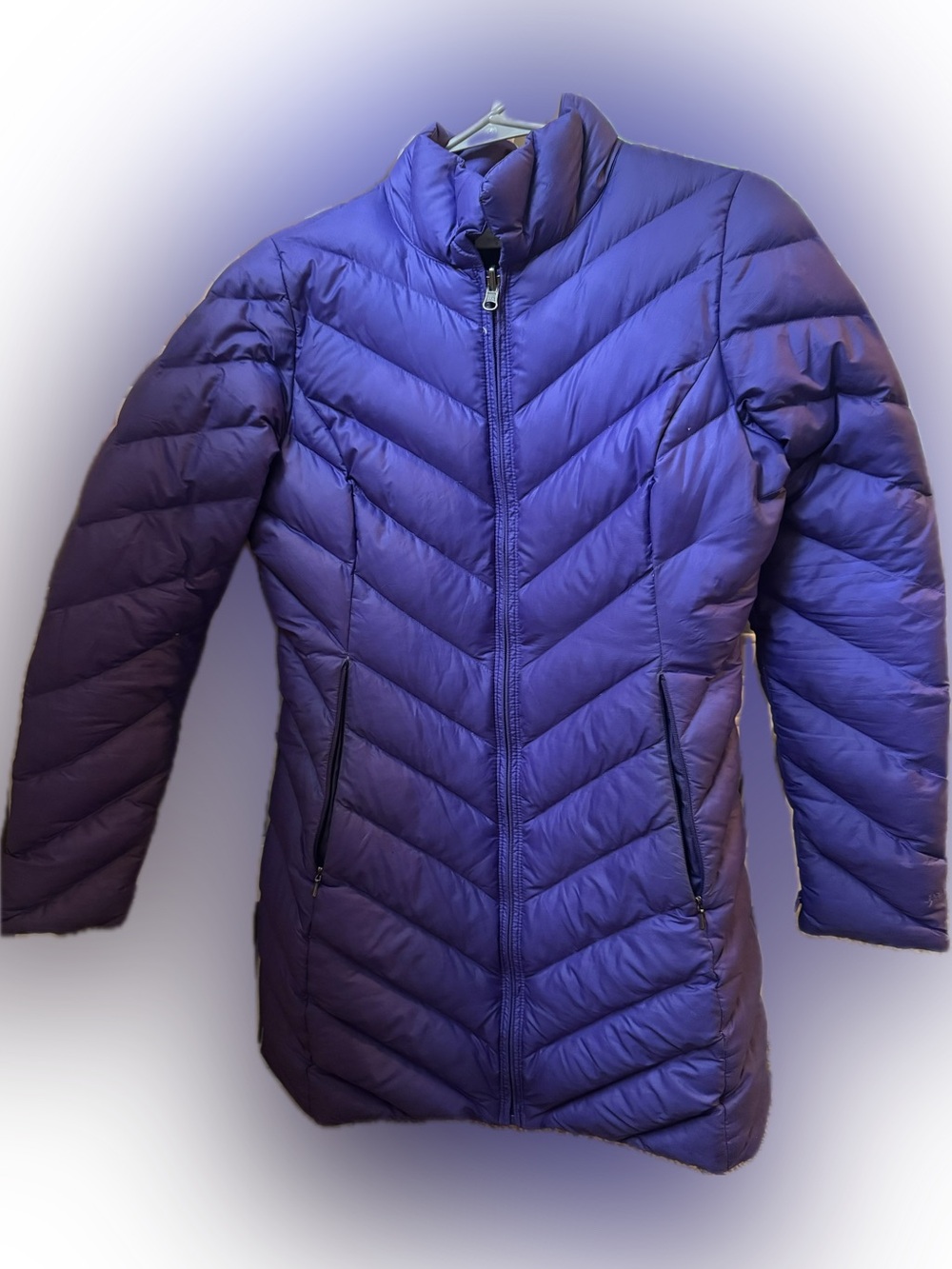 Women’s Patagonia long purple down coat